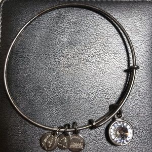 Crystal Alex and Ani bracelet silver